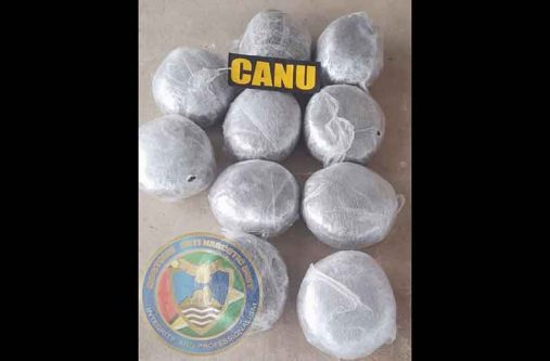 The parcels of cannabis that were found by CANU ranks