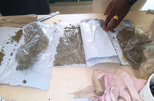 The prison authorities allegedly found a quantity of suspected cannabis concealed in a box she was attempting to deliver to an inmate at the Mazaruni Prison