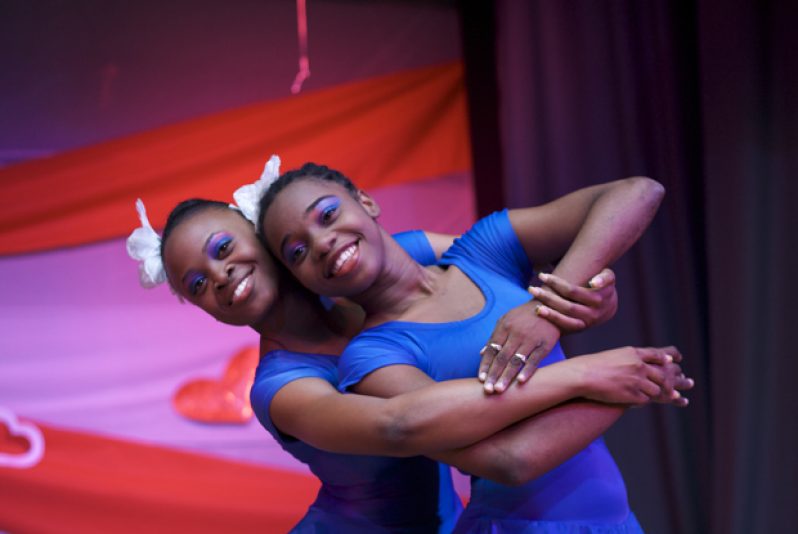 In performance, Tecona Williams, left, and Marrella Bennett