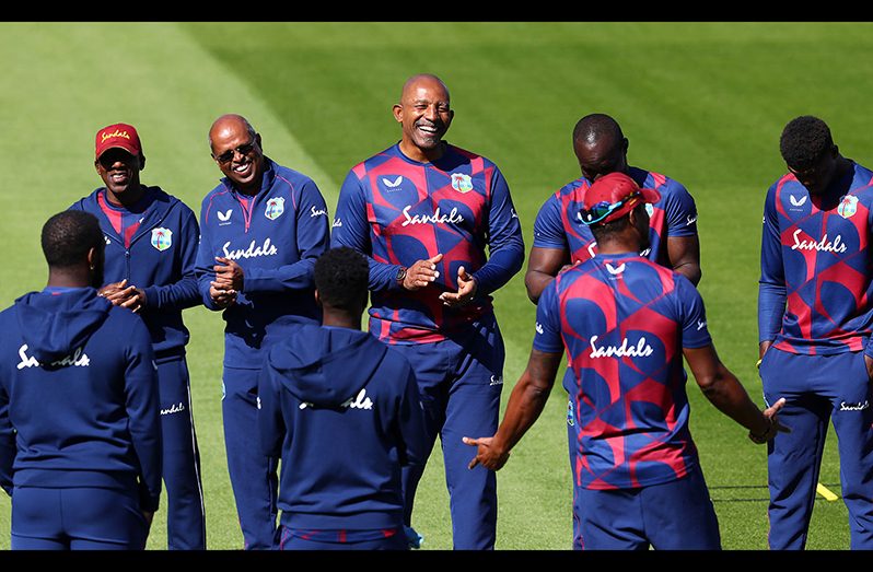 Phil Simmons and his players ©Getty Images