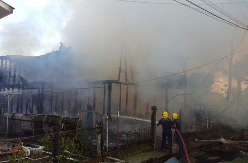 The fire at Agricola, East Bank Demerara