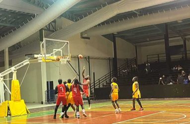 Kings battling GDF at One Guyana Basketball Premier League