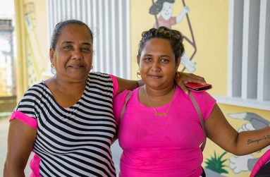 Kamalawattie Venkiah and her daughter