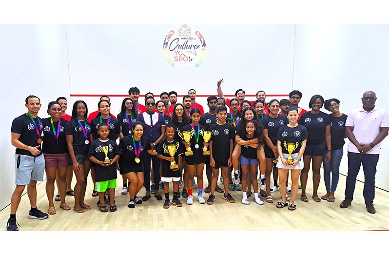 Winners and officials in a group photo after the tournament concluded yesterday (Sean Devers photos)