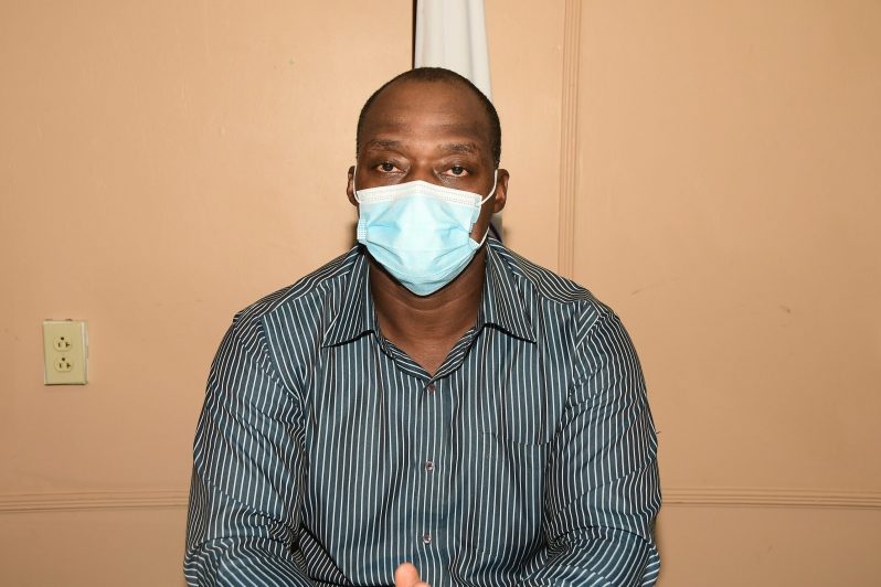 Dexter Williams, an
Operations Manager and
COVID-19 Team Captain
at the Georgetown Public
Hospital Corporation
(GPHC)