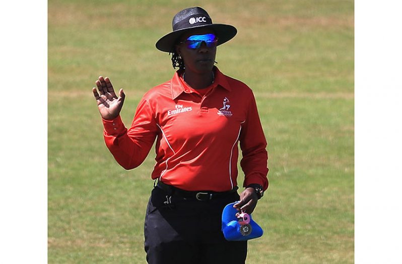 Jacqueline Williams became the first woman to preside over a men’s international game as the third umpire, during the T20 series.