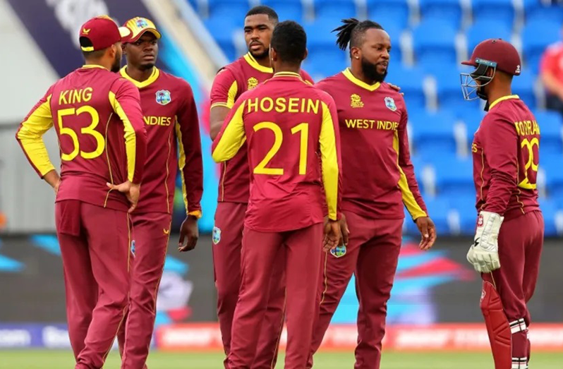 West Indies bowed out of the T20 World Cup with just a solitary win in the first round  •  AFP/Getty Images