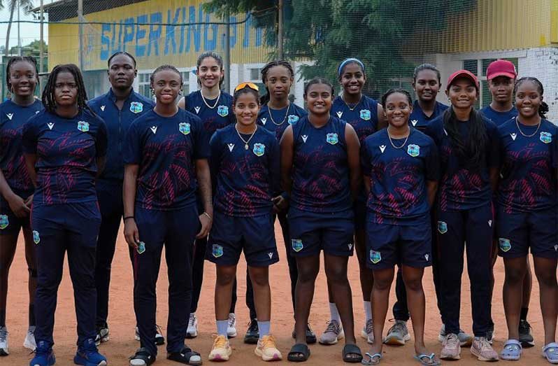The female contingent at the high-performance training camp at the  prestigious Chennai Super Kings Academy