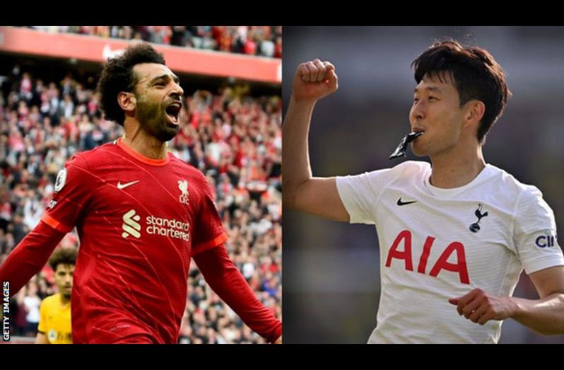 Mohamed Salah (left) helped Liverpool finish second in the Premier League, and Son Heung-min aided Tottenham to fourth.