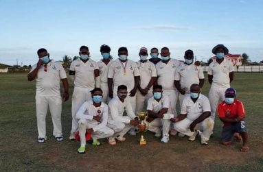 The winning D'Edward Cricket Club team