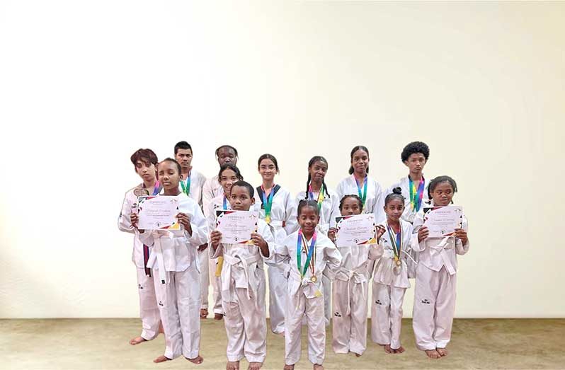 Winners of the 2024 Guyana Taekwondo Championships