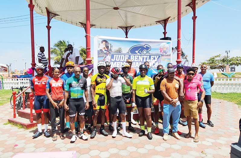All the winners from the Jude Bentley Memorial Cycle road race.