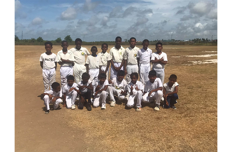 The winning Rose Hall Town Poonai’s Pharmacy Under-12 team