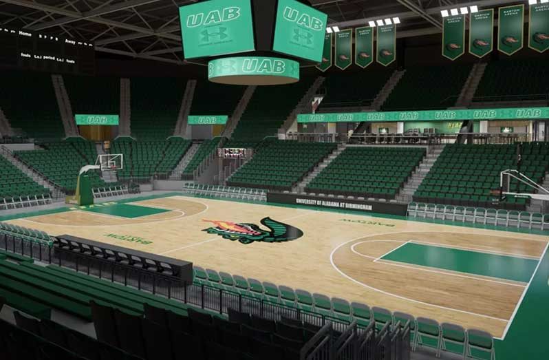 The University of Alabama at Birmingham (UAB) basketball court, which was purchased by the Guyana Basketball Federation