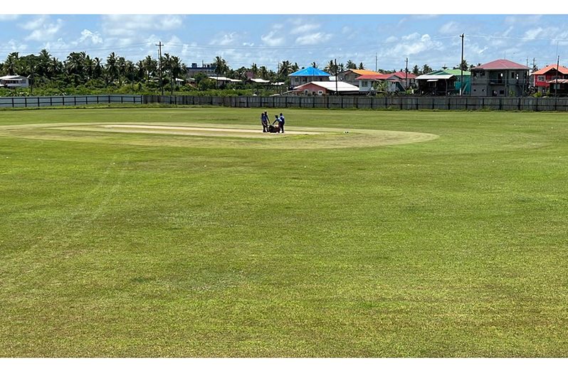 Preparation work underway at the Enmore Community Centre Ground .