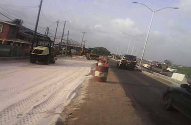 Works are ongoing on the eastern highway