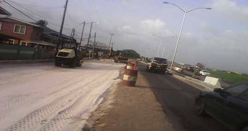Works are ongoing on the eastern highway