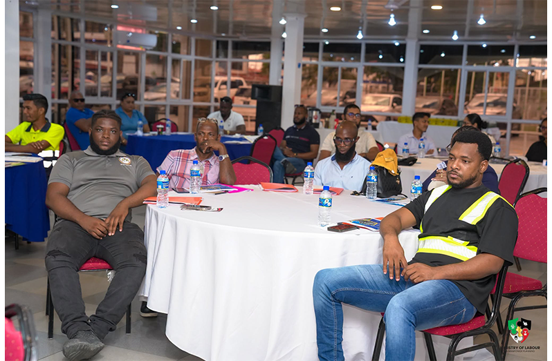 The programme forms part of the ministry’s continuing efforts to strengthen occupational safety and health awareness, encourage safer workplace practices and reduce accidents and injuries within Guyana’s expanding construction industry