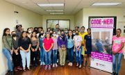 The workshop was attended by 30 in-person participants and more than 120 young women on Zoom