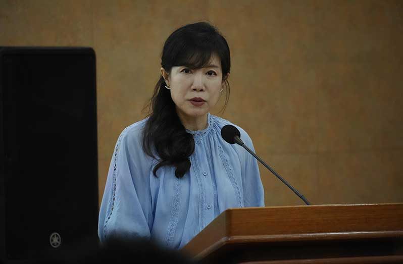 Chinese Ambassador to Guyana, Yang Yang (Sachin Persaud Photo)