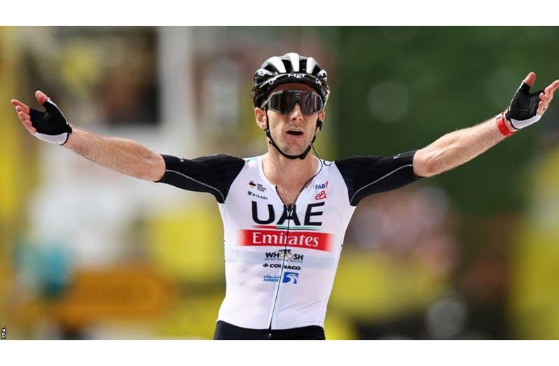 Tour de France 2023: Adam Yates beats twin brother Simon on opening stage