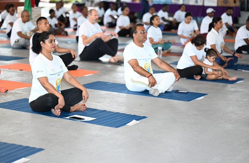 India’s High Commission celebrates yoga - Guyana Chronicle