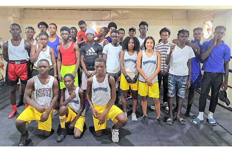 The Young Boxers at Sunday’s U16 tournament at the ‘Six heads’ Gym (Sean Devers photo