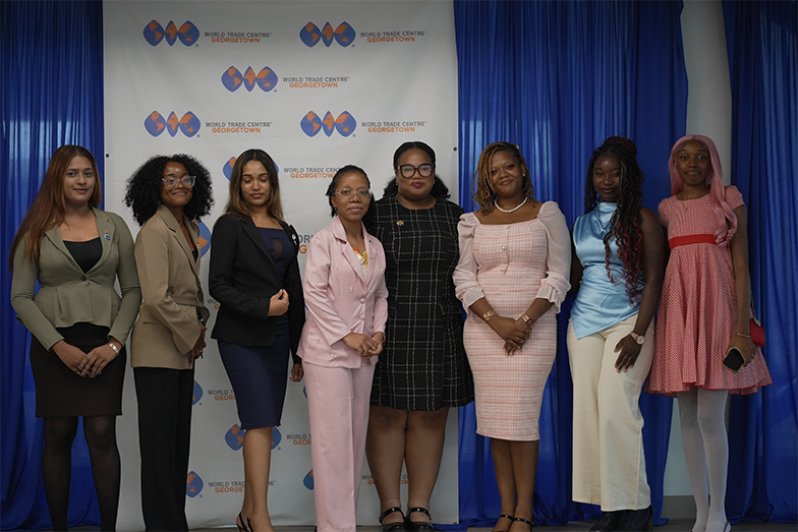 The young ladies who were a part of the ‘Diplomat for a Day’ programme (Sachin Persaud photos)