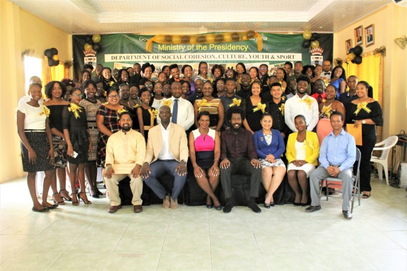 The Youths who recently graduated from the Youth Leadership Training programme