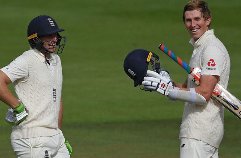 Jos Buttler and Zak Crawley put on a valuable stand. (AFP)