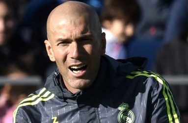 Real Madrid coach Zinedine Zidane