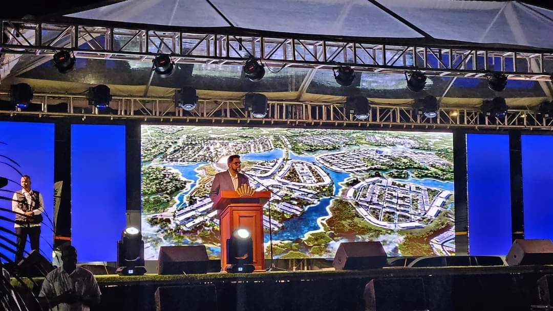 President Dr. Irfaan Ali on Thursday as he addressed the opening ceremony of the 2024 International Building Expo (Guyana Tourism Authority photo)