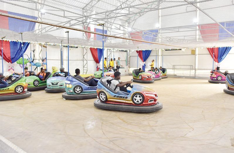 Going for a drive on the bumper cars