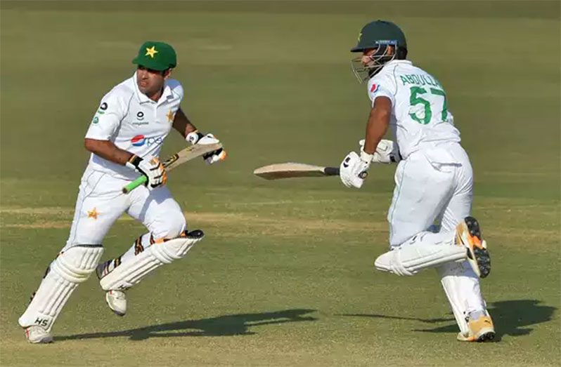 Pakistan openers Abid Ali and Abdullah Shafique have so far shared an unbroken opening stand of 109.