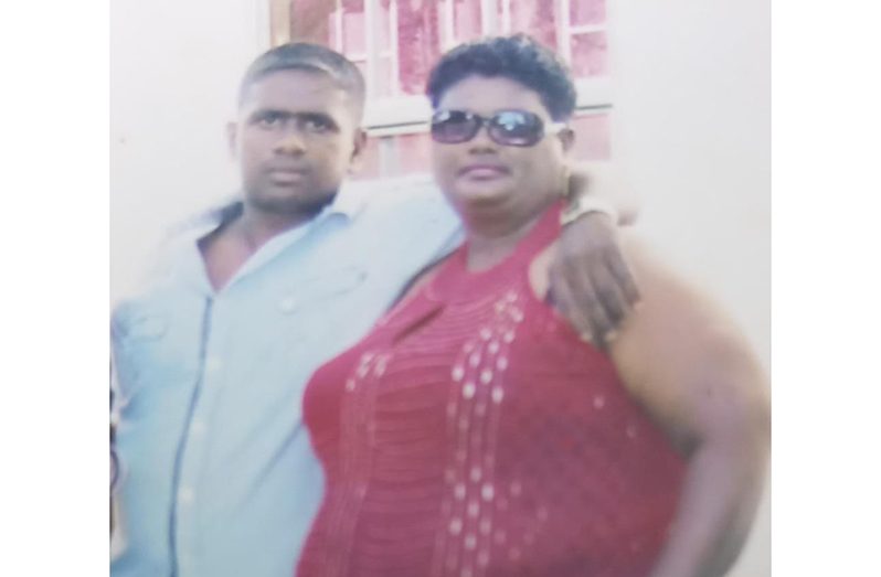 Samlall ‘Romesh’ Mahaice with his mother Pam