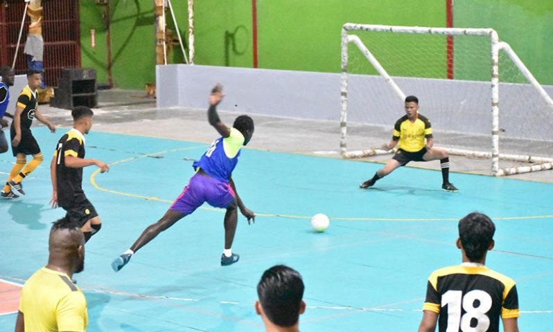 Action in the MVP Sports Futsal tournament continues this evening