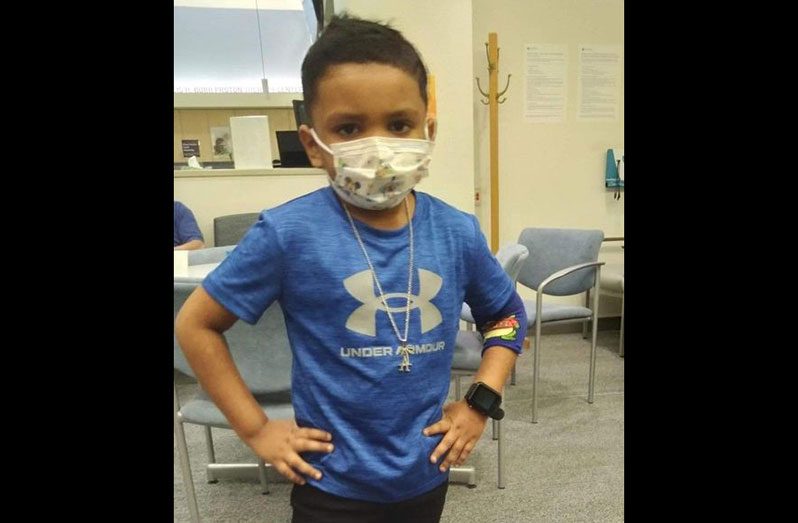 Six-year-old Aden Persaud (Photo retrieved from SHEA)
