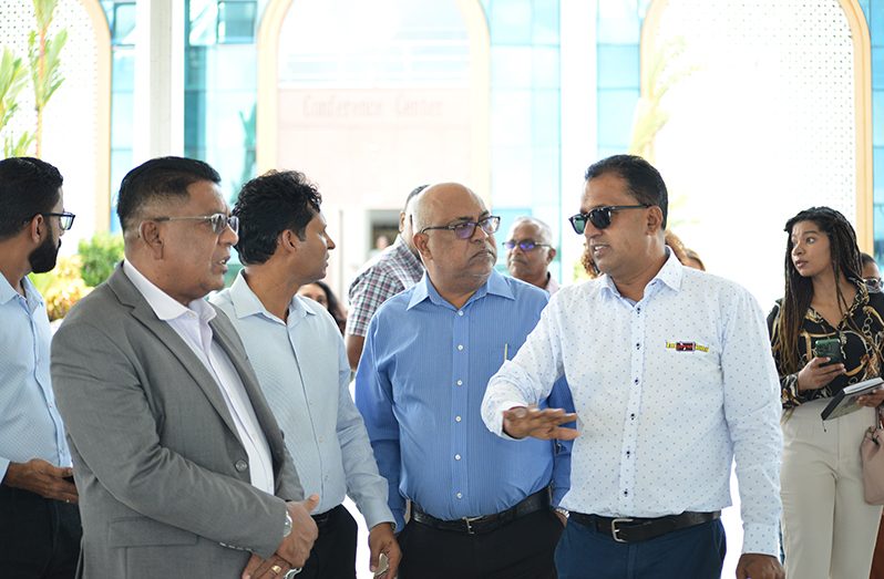 Agriculture Minister, Zulfikar Mustapha, engaging stakeholders ahead of the conference (Yohan Savory photos)
