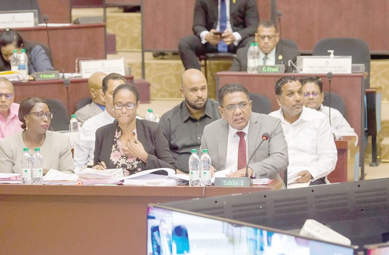Agriculture Minister, Zulfikar Mustapha, along with staff from various agriculture agencies during the consideration of estimates and expenditure for the 2024 Budget