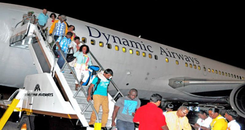 Dynamic Airways’ at the Cheddi Jagan International Airport