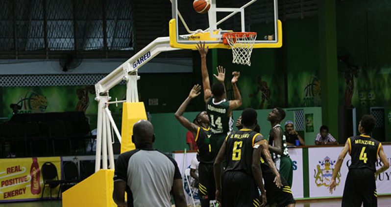 Alphonso muscles way for 2 points (Daniel Haynes photo)