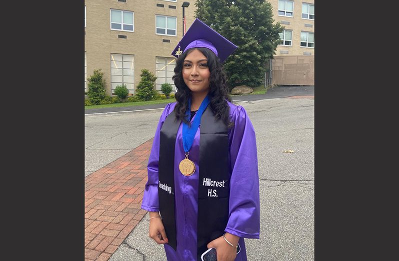 18-year-old Guyanese, Sasha Amadally at her 2022 graduation