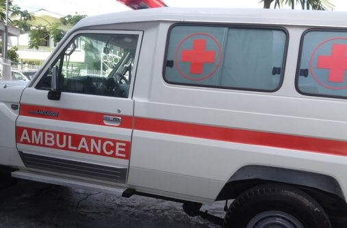 The new ambulance for the Lethem Hospital