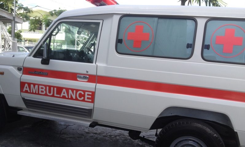 The new ambulance for the Lethem Hospital