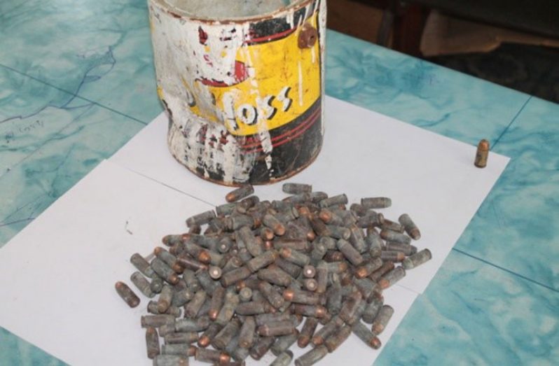 The ammo found in the paint can in a car parked in Kitty