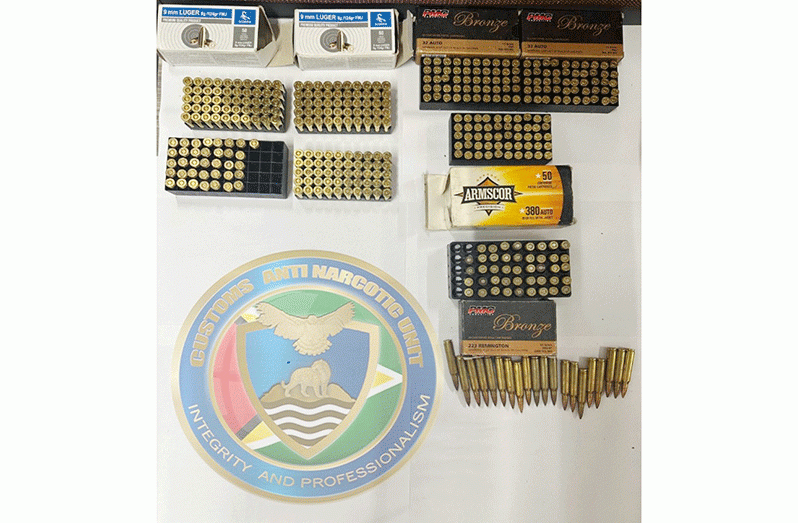 Ammunition removed from the abandoned building at Mocha