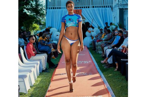 Andrea Wilson displayed pieces from her “Islander Swim Suit Collection” (Photos by Infinity Photography)