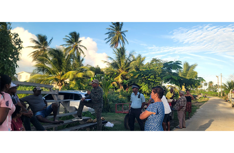 A team of veterinarians led by Dr Nardeo Basodeo has been deployed to Leguan to carry out a technical assessment of the island’s stray dog population (Photos: President Dr. Irfaan Ali/Facebook)