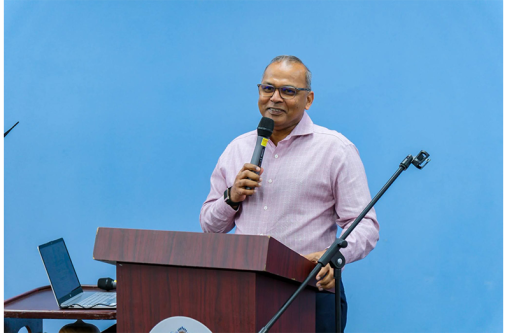 Minister of Health Dr. Frank Anthony during his address