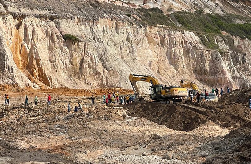 The mining area where the incident occurred